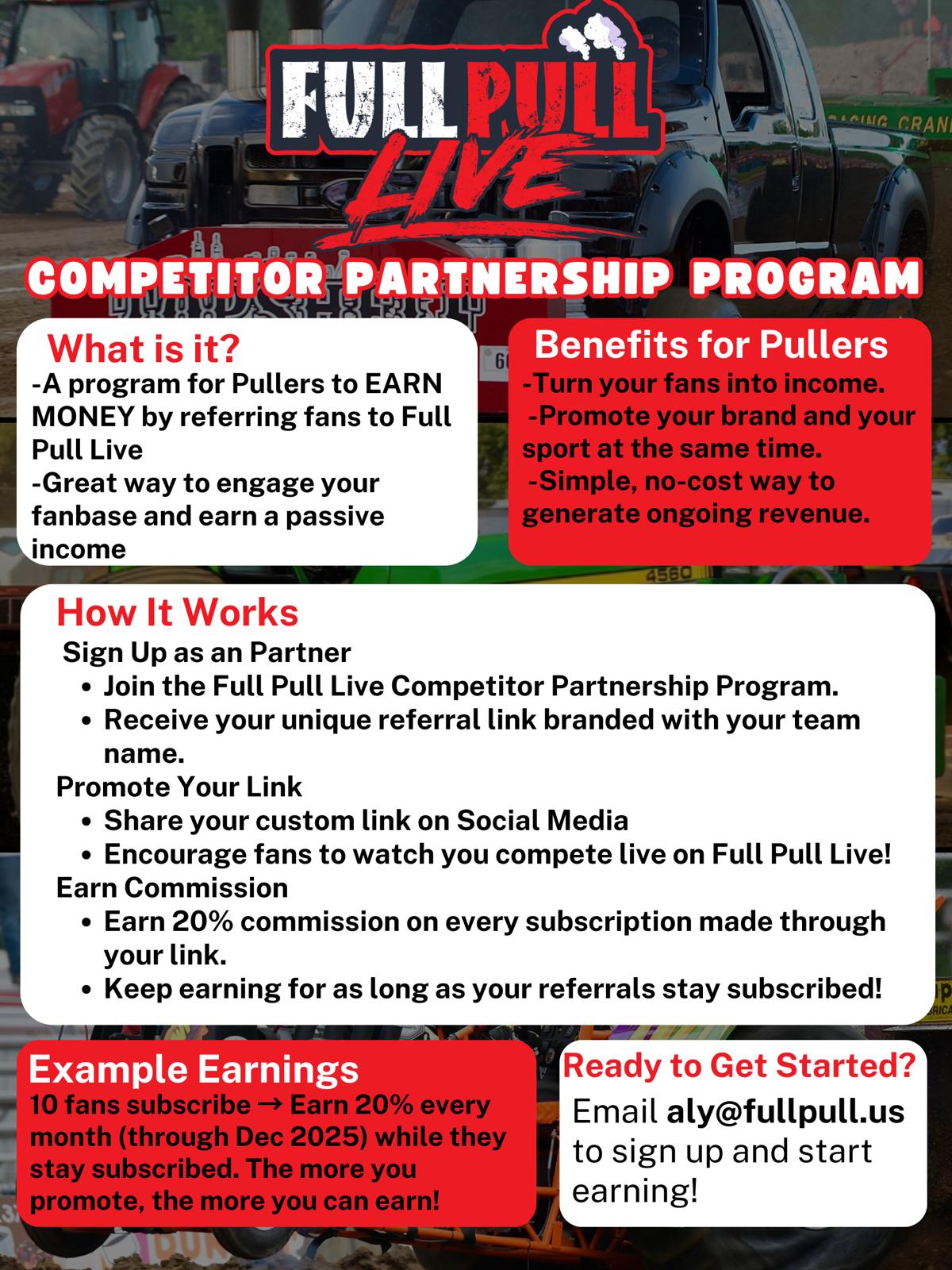 Full Pull LIVE Competitor Partnership Program