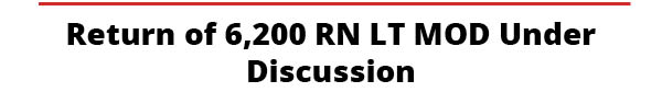 Return of 6,200 RN LT MOD Under Review